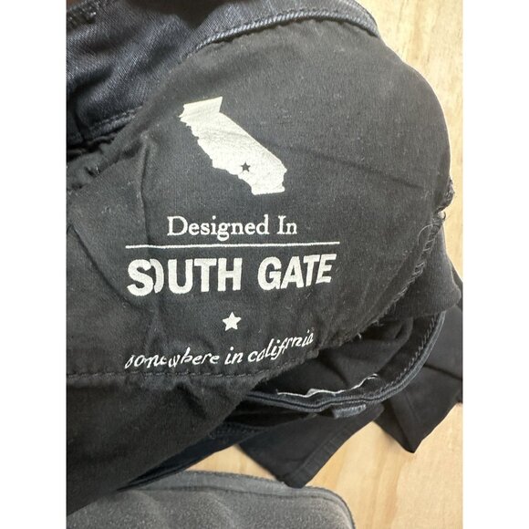 Alexa Chung For AG Skinny Jeans Black 29R Stretch Cotton Distressed - Picture 5 of 7